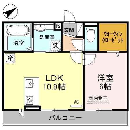 シャーロット水口　Aの物件間取画像